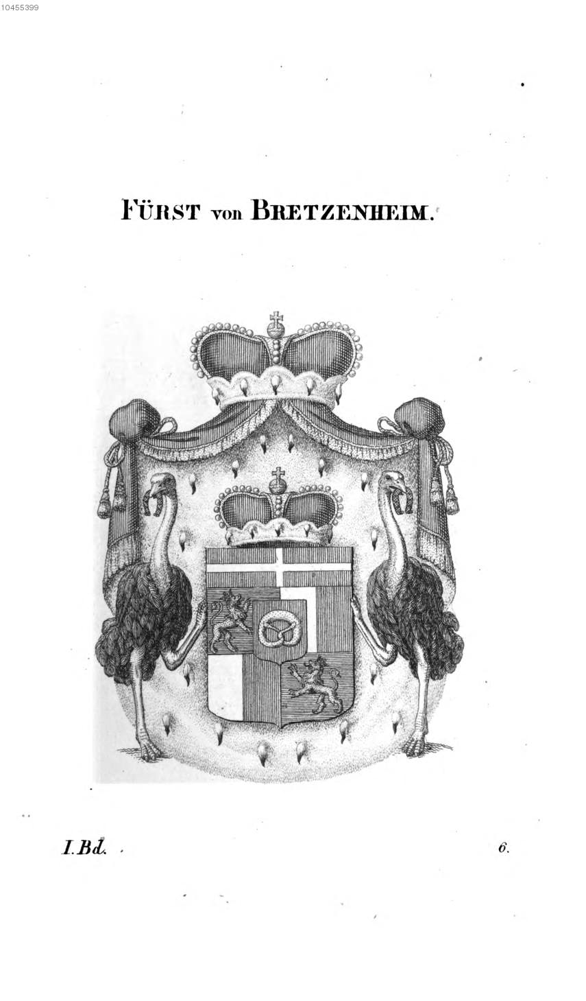 Bretzenheim — Tyroff オーストリア君主国紋章集の原図