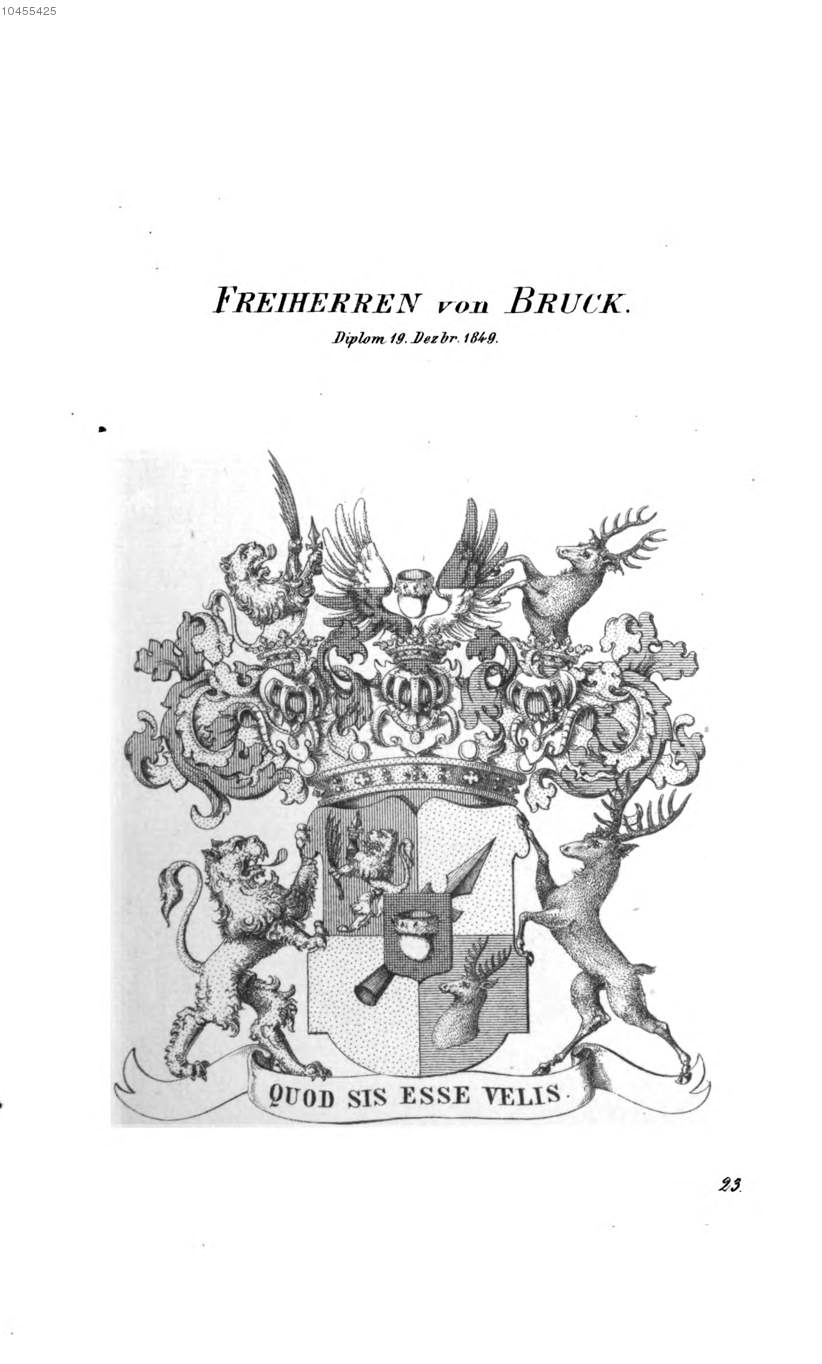Bruck — Tyroff オーストリア君主国紋章集の原図