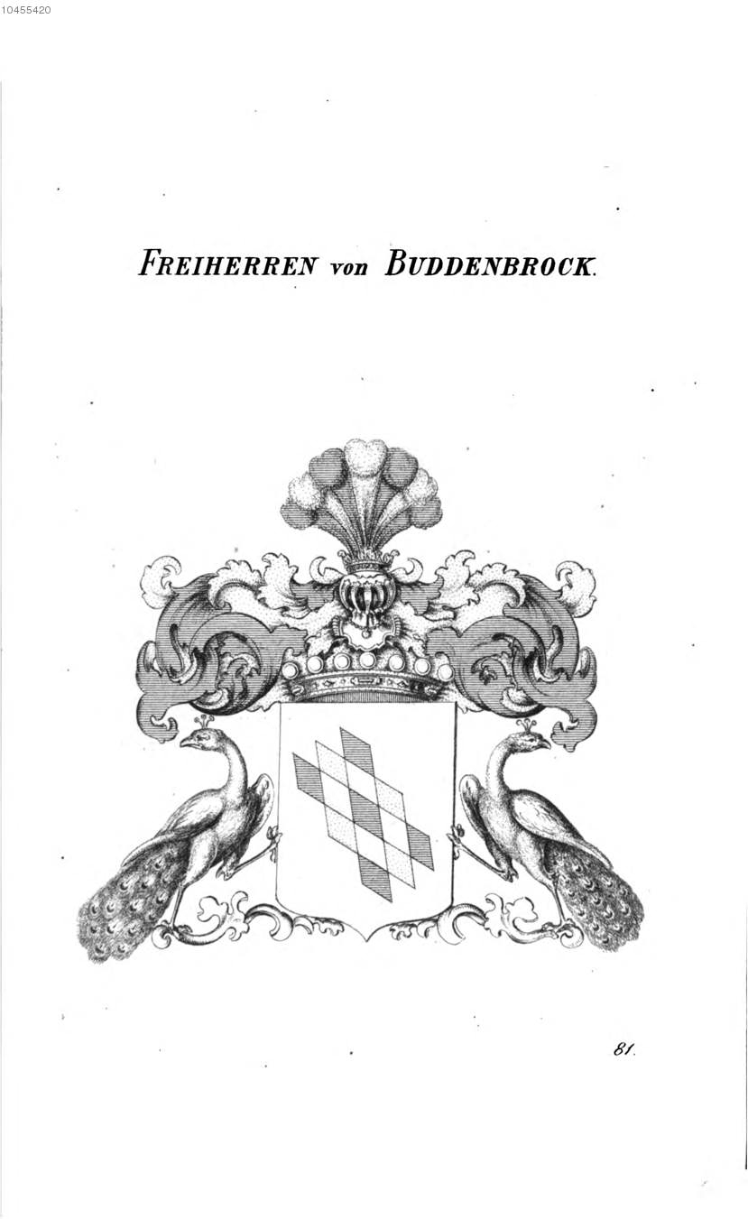 Buddenbrock — Tyroff オーストリア君主国紋章集の原図