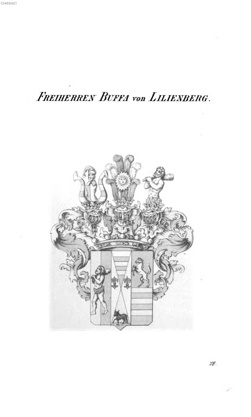 Buffa von Lilienberg 2 — Tyroff オーストリア君主国紋章集の原図