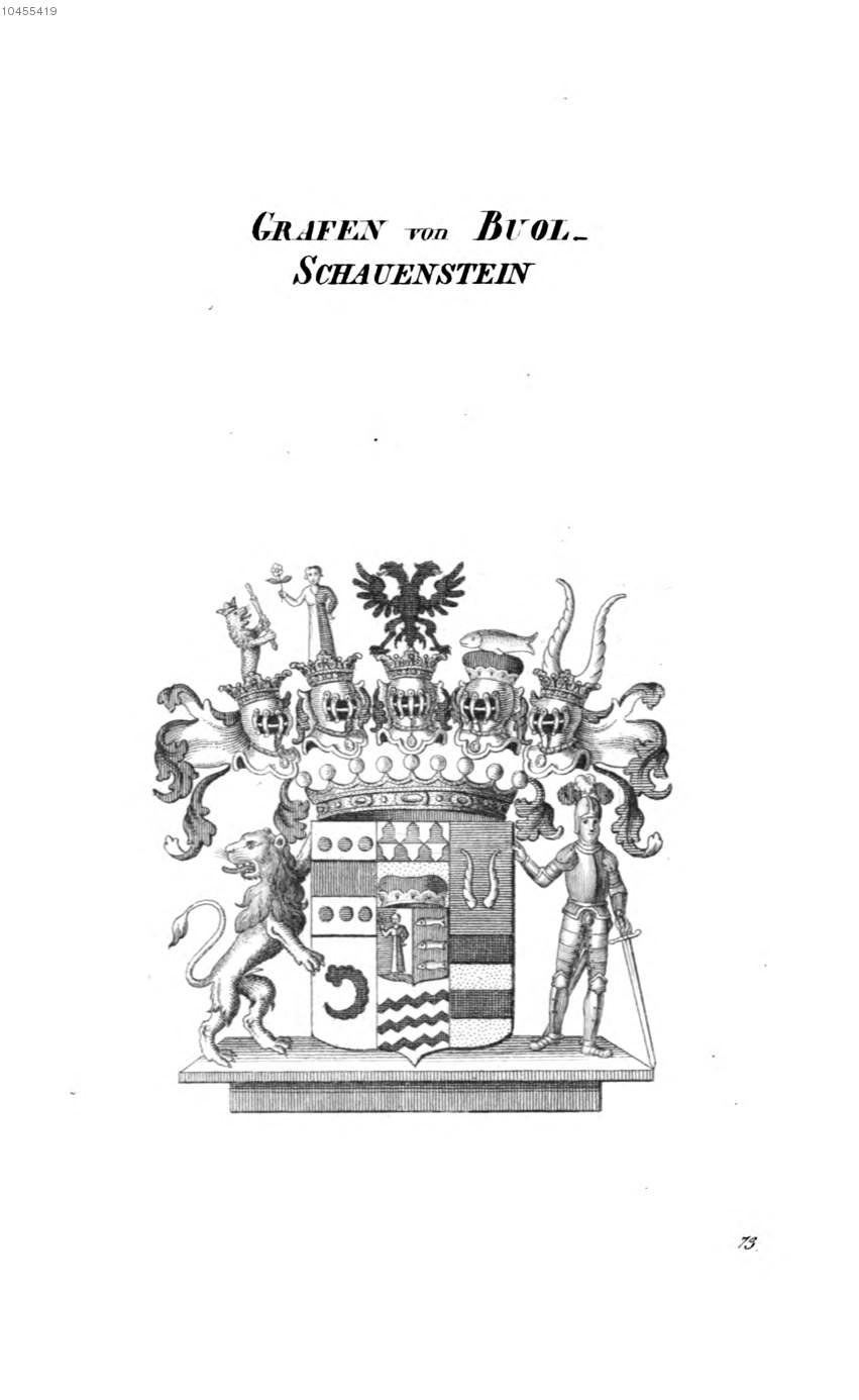 Buol Schauenstein — Tyroff オーストリア君主国紋章集の原図