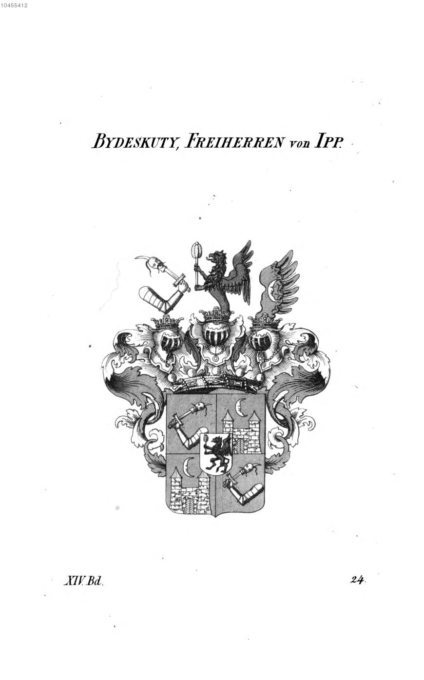 Bydeskuty von Ipp — Tyroff オーストリア君主国紋章集の原図