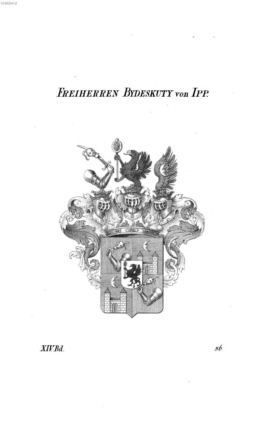 Bydeskuty von Ipp 2 — Tyroff オーストリア君主国紋章集の原図