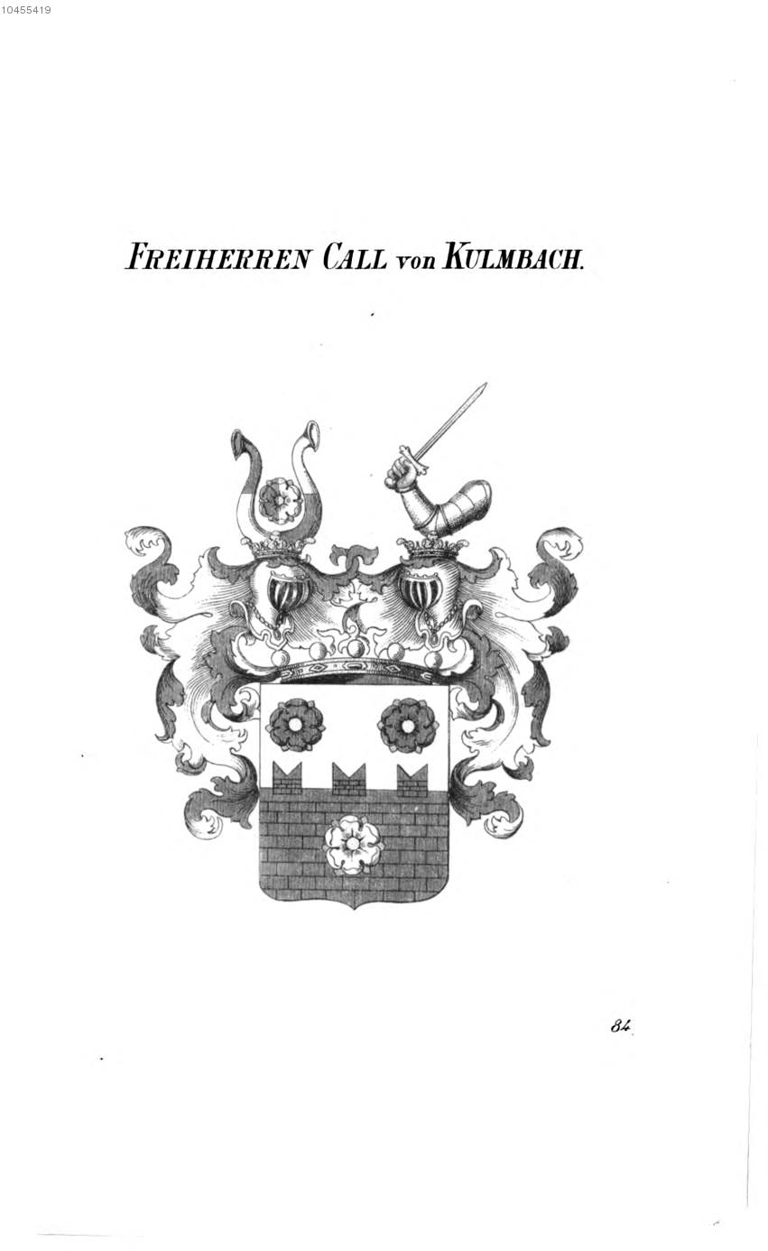 Call von Kulmbach 2 — Tyroff オーストリア君主国紋章集の原図
