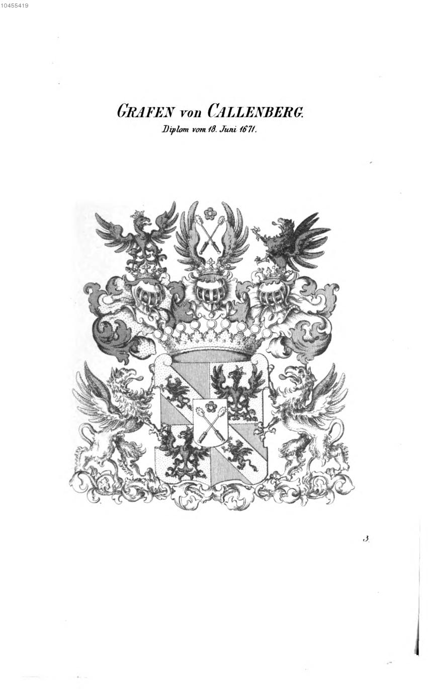 Callenberg 2 — Tyroff オーストリア君主国紋章集の原図