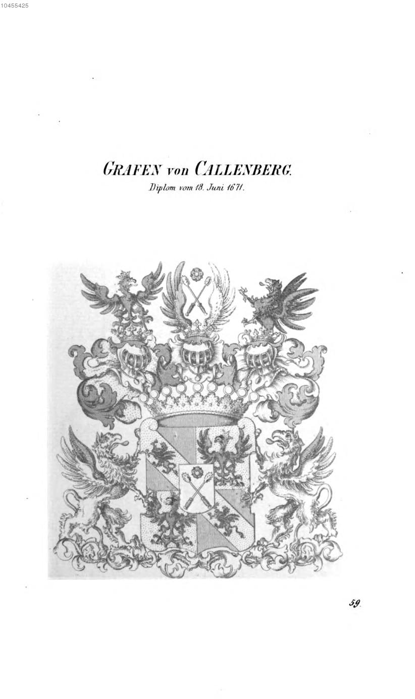 Callenberg 3 — Tyroff オーストリア君主国紋章集の原図