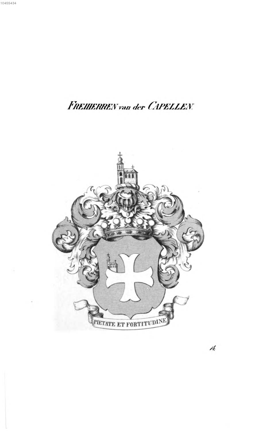 Capellen van der Capellen — Tyroff オーストリア君主国紋章集の原図