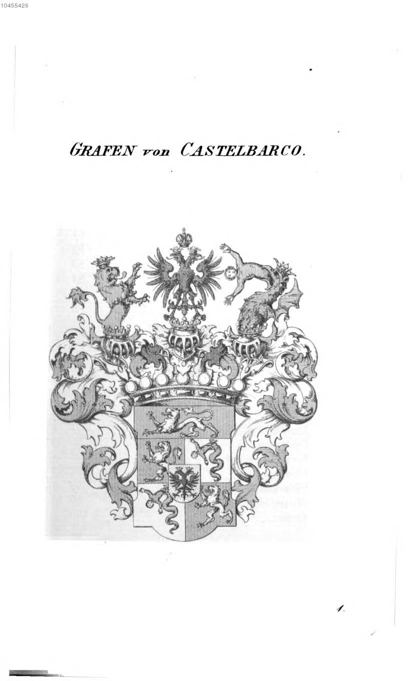 Castelbarco — Tyroff オーストリア君主国紋章集の原図