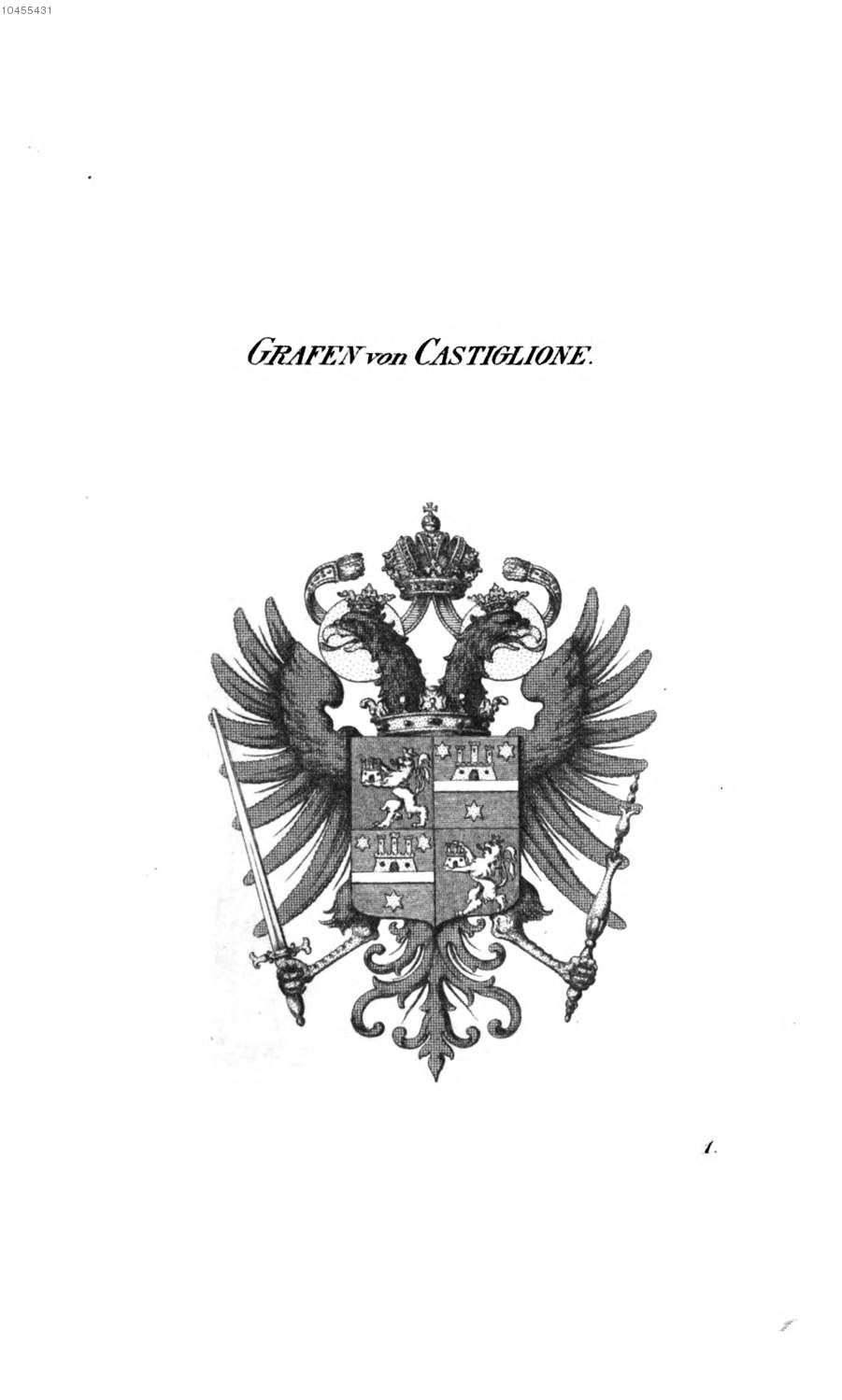 Castiglione — Tyroff オーストリア君主国紋章集の原図