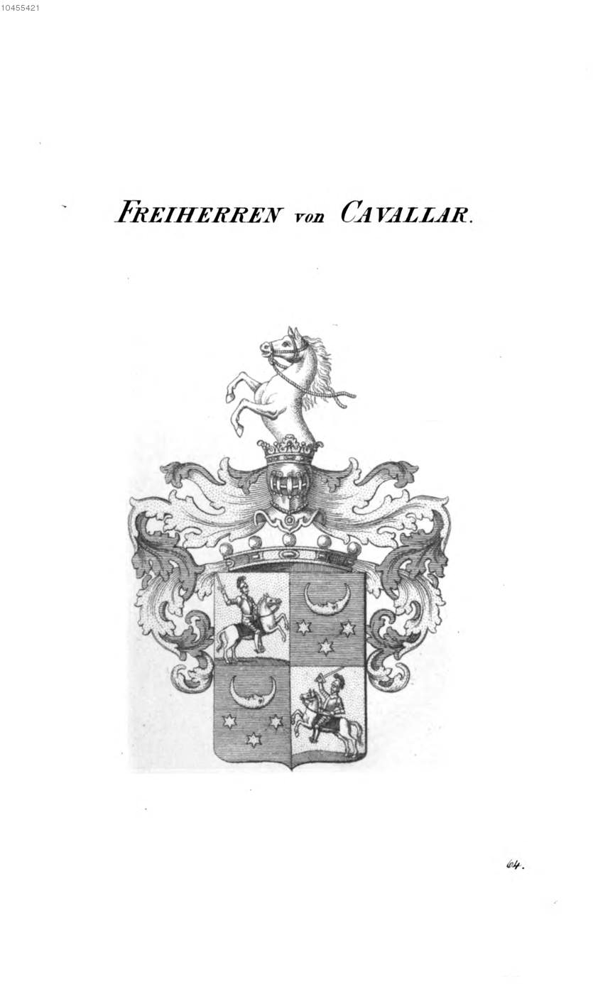 Cavallar 2 — Tyroff オーストリア君主国紋章集の原図