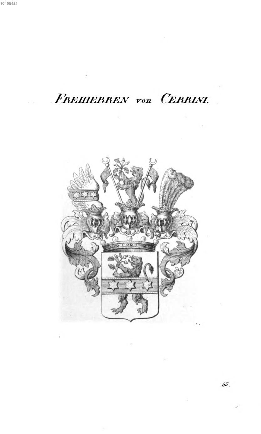 Cerrini 2 — Tyroff オーストリア君主国紋章集の原図