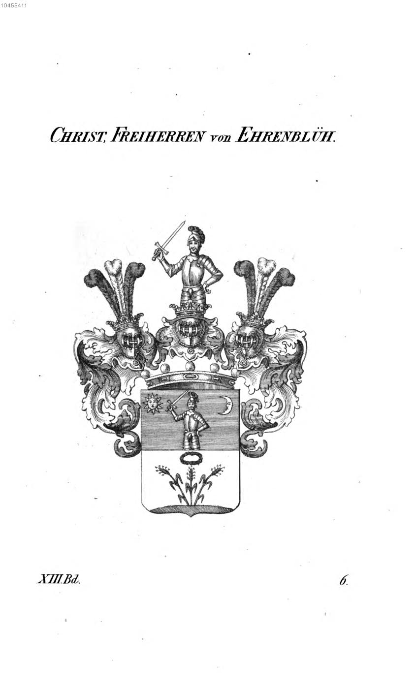 Christ von Ehrenblüh 2 — Tyroff オーストリア君主国紋章集の原図