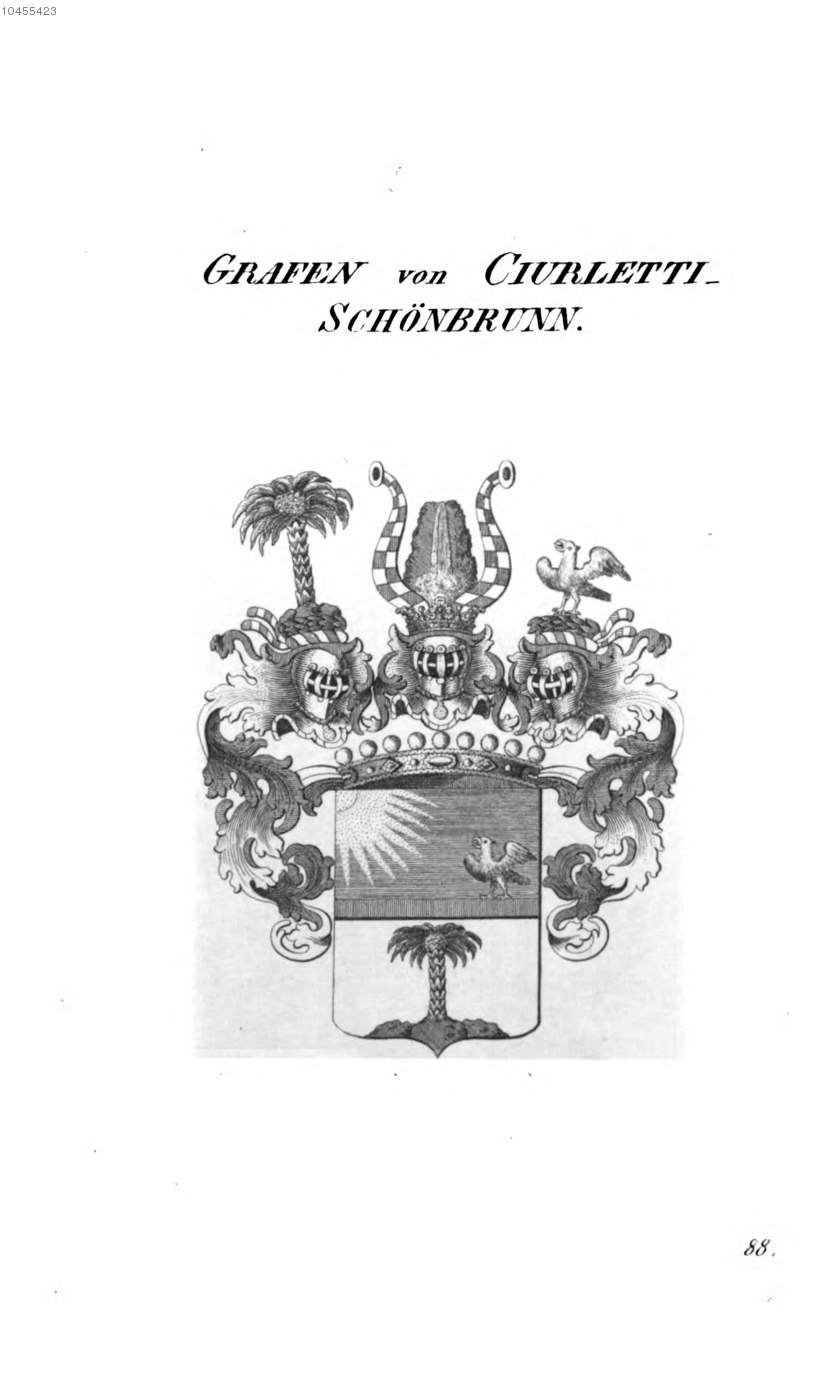 Ciurletti Schönbrunn — Tyroff オーストリア君主国紋章集の原図