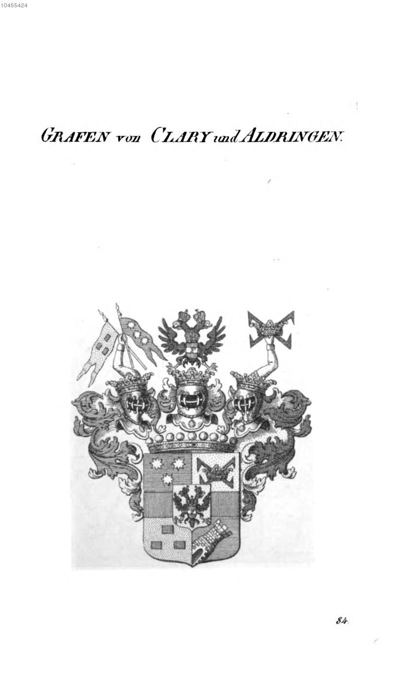 Clary und Aldringen — Tyroff オーストリア君主国紋章集の原図
