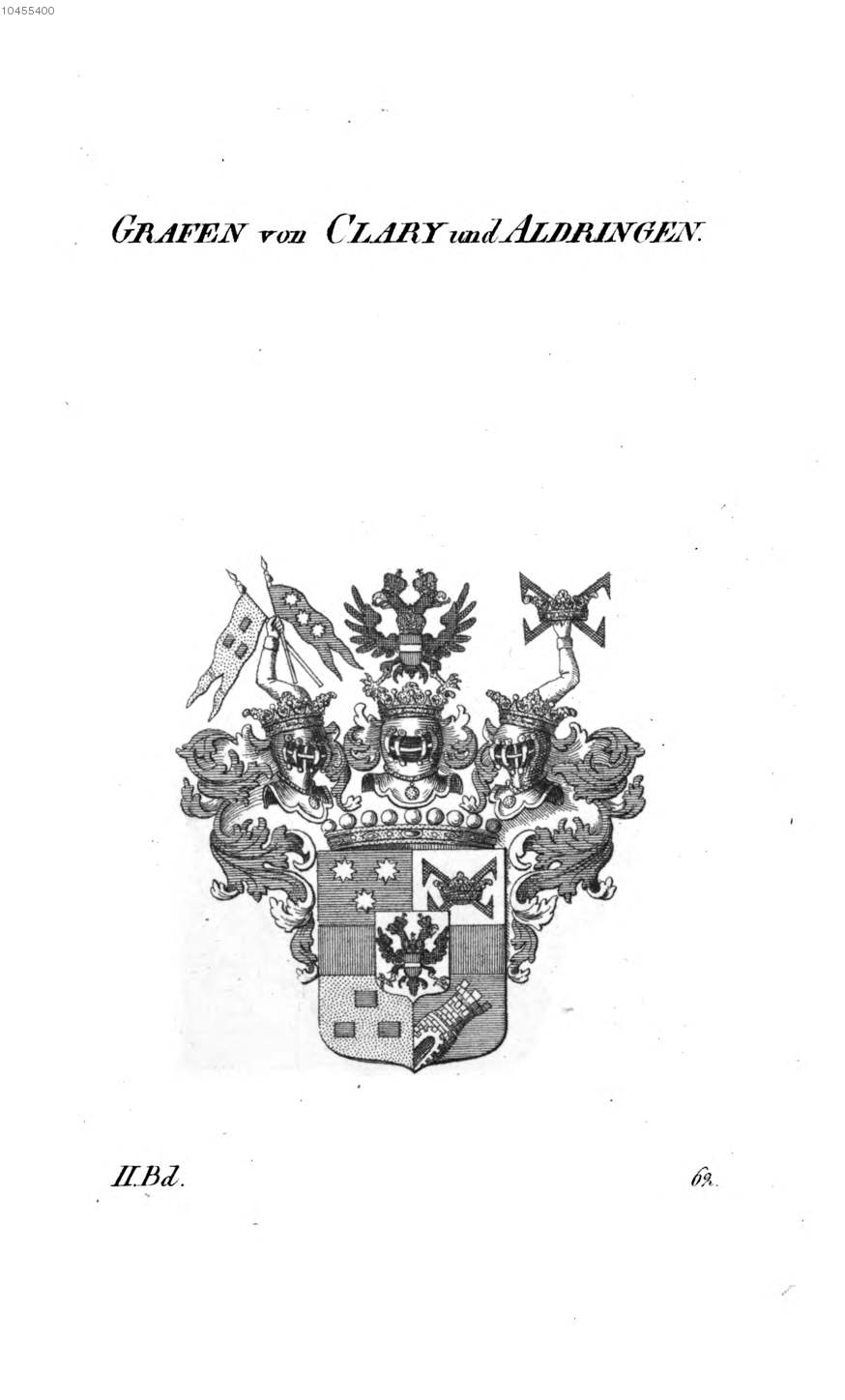 Clary und Aldringen 1 — Tyroff オーストリア君主国紋章集の原図