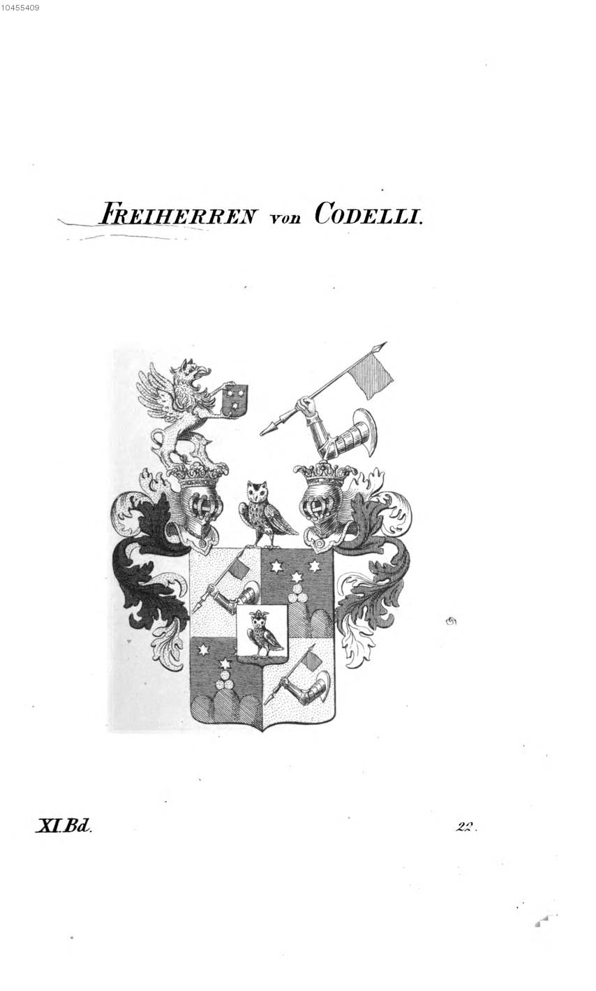 Codelli — Tyroff オーストリア君主国紋章集の原図
