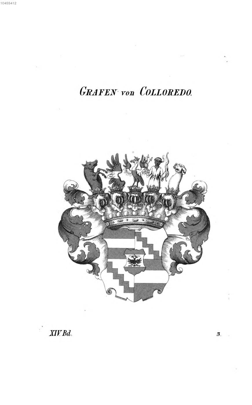 Colloredo 2 — Tyroff オーストリア君主国紋章集の原図