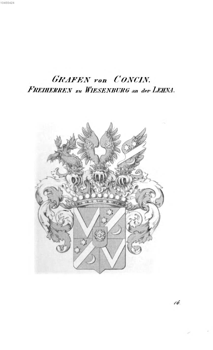 Concin Wiesenburg A D Lehna — Tyroff オーストリア君主国紋章集の原図