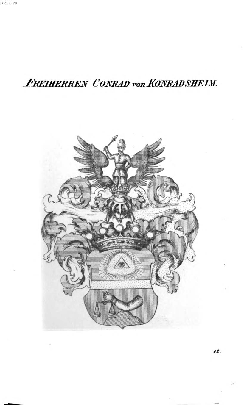 Conrad von Konradsheim — Tyroff オーストリア君主国紋章集の原図