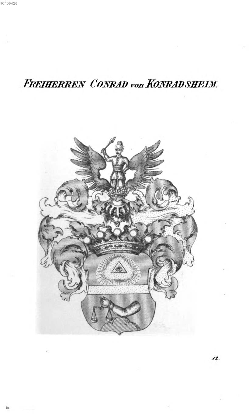 Conrad von Konradsheim 2 — Tyroff オーストリア君主国紋章集の原図