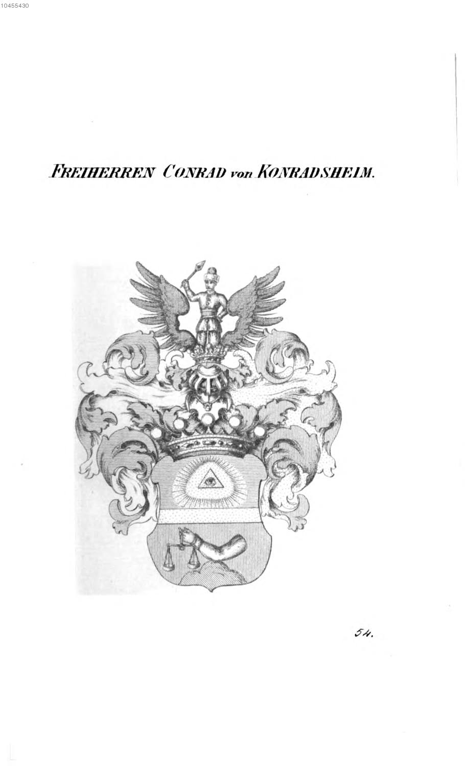Conrad von Konradsheim 3 — Tyroff オーストリア君主国紋章集の原図