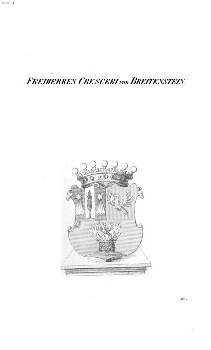 Cresceri von Breitenstein — Tyroff オーストリア君主国紋章集の原図