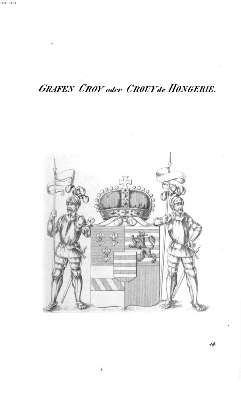 Croy Crouy de Hongerie — Tyroff オーストリア君主国紋章集の原図