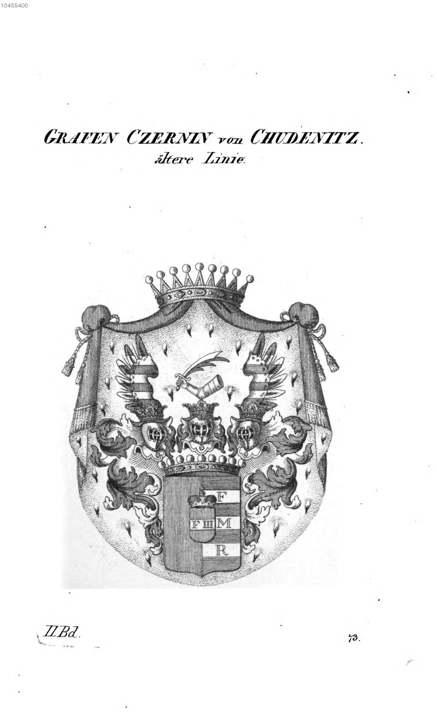 Czernin von Chudenitz — Tyroff オーストリア君主国紋章集の原図