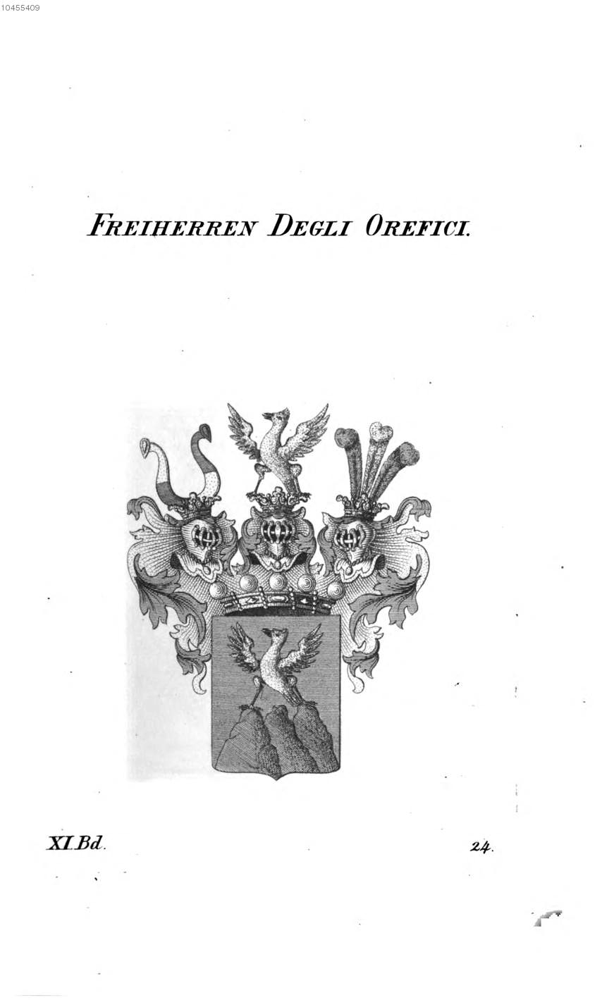 Degli Orefici — Tyroff オーストリア君主国紋章集の原図