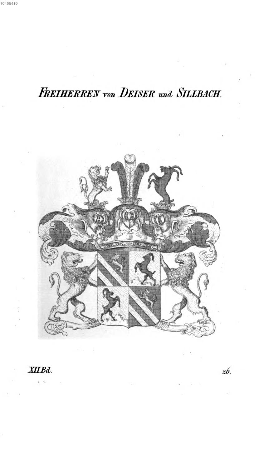 Deiser und Sillbach — Tyroff オーストリア君主国紋章集の原図