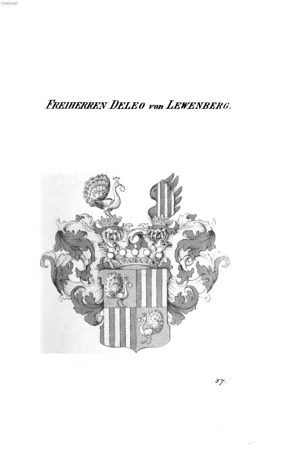 Deleo von Lewenberg 2 — Tyroff オーストリア君主国紋章集の原図