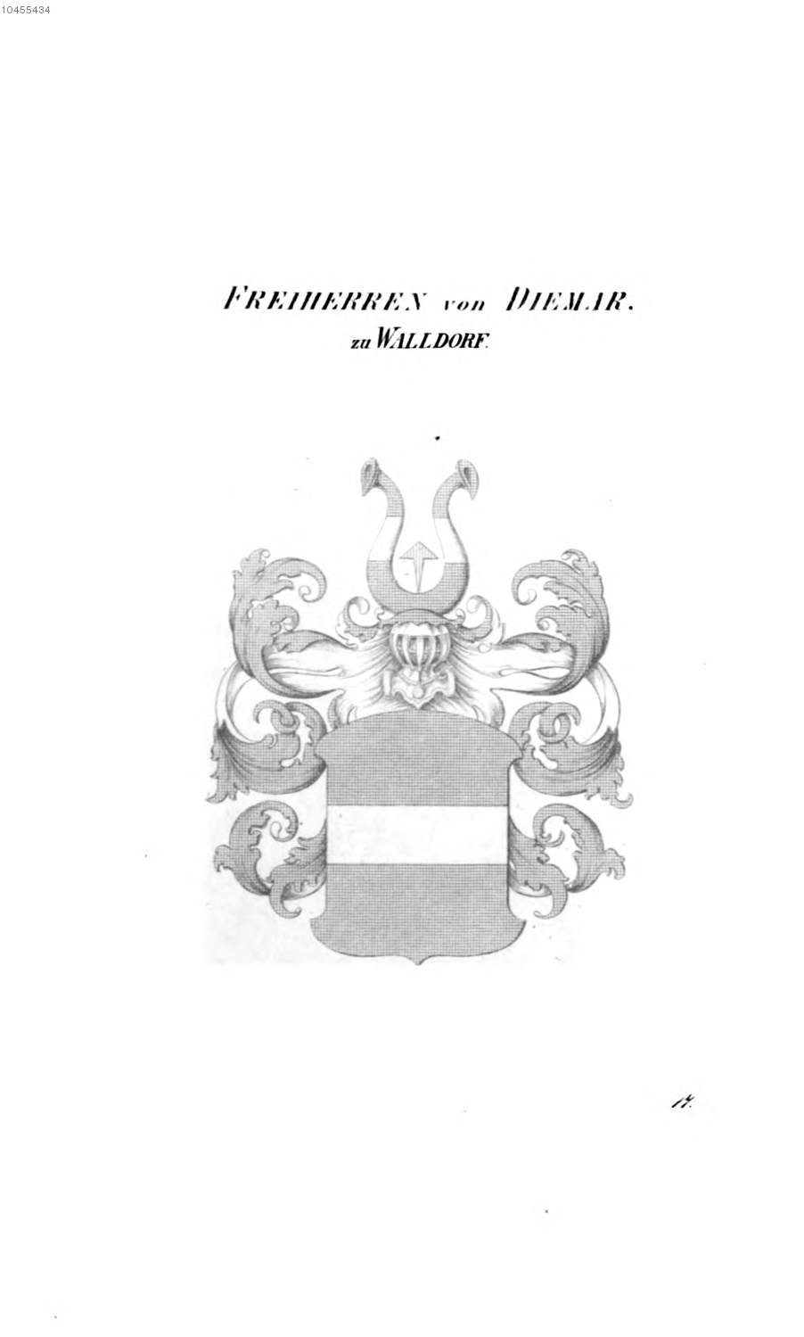 Diemar zu Walldorf — Tyroff オーストリア君主国紋章集の原図