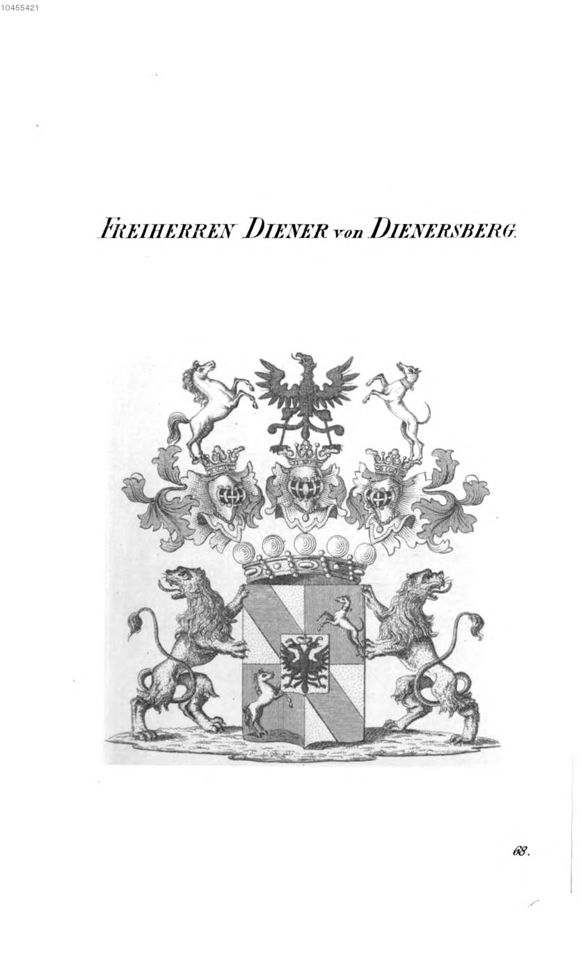 Diener von Dienersberg 2 — Tyroff オーストリア君主国紋章集の原図