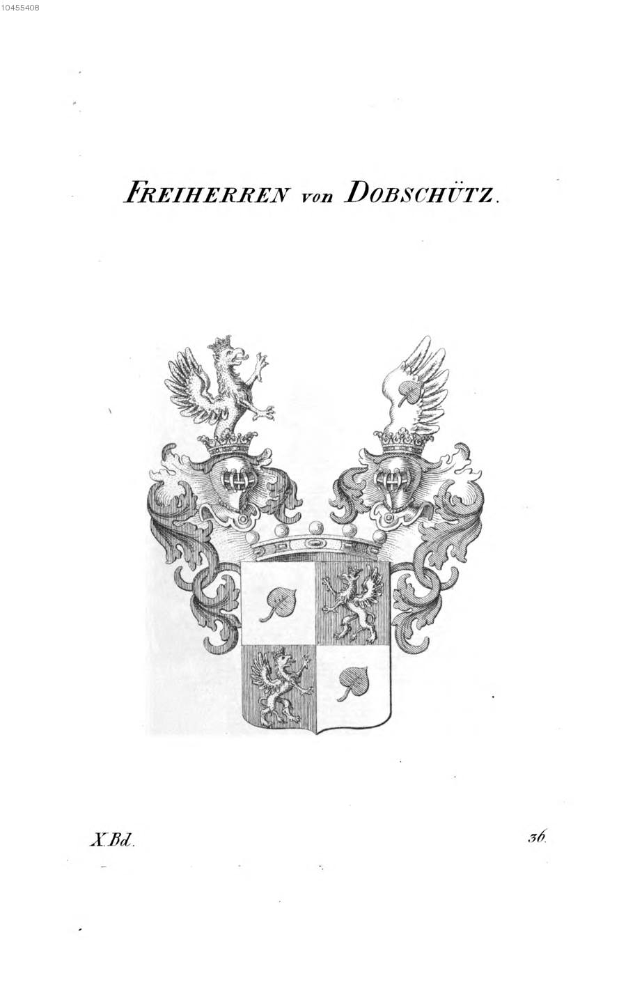 Dobschütz — Tyroff オーストリア君主国紋章集の原図