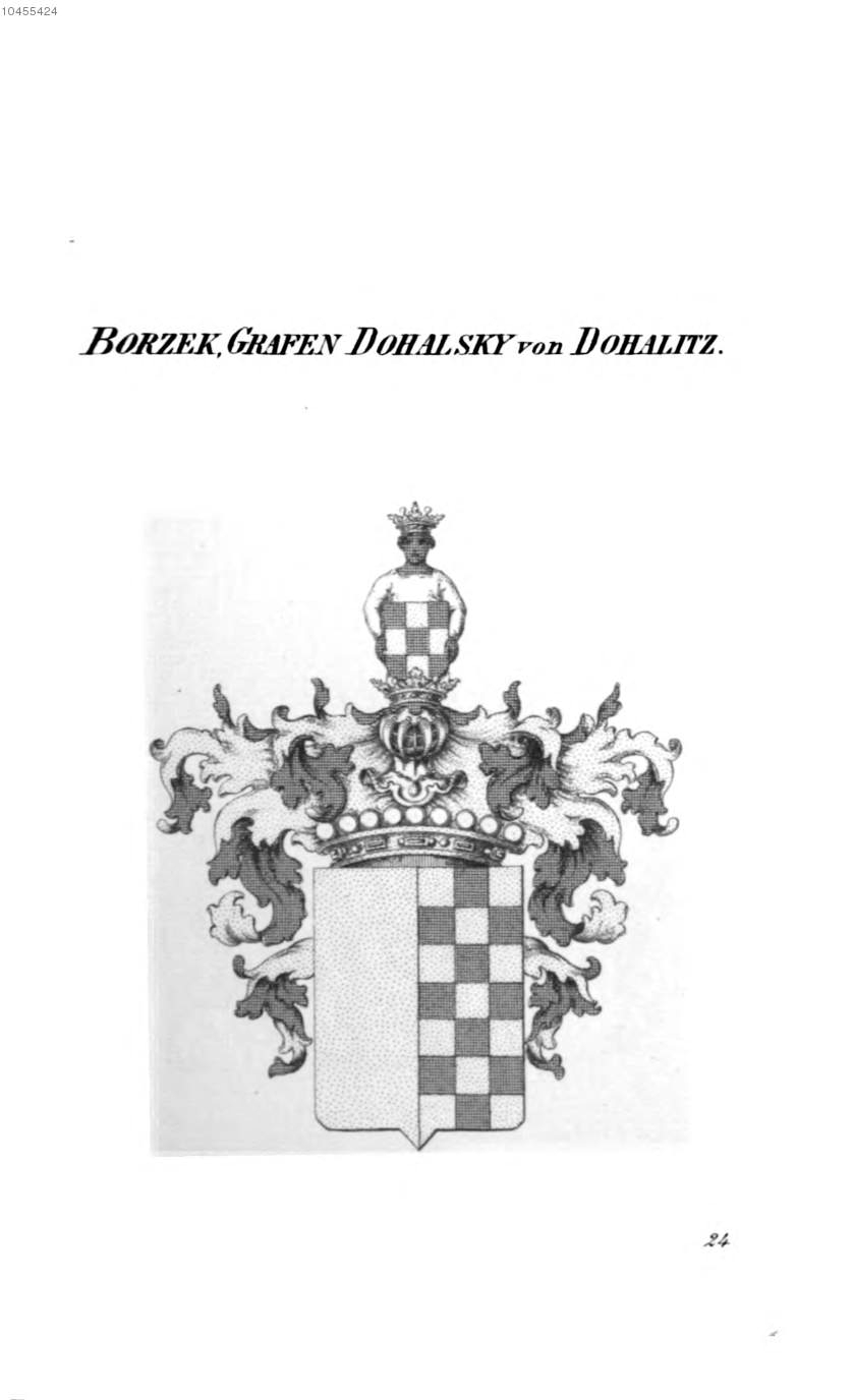 Dohalsky von Dohalitz — Tyroff オーストリア君主国紋章集の原図