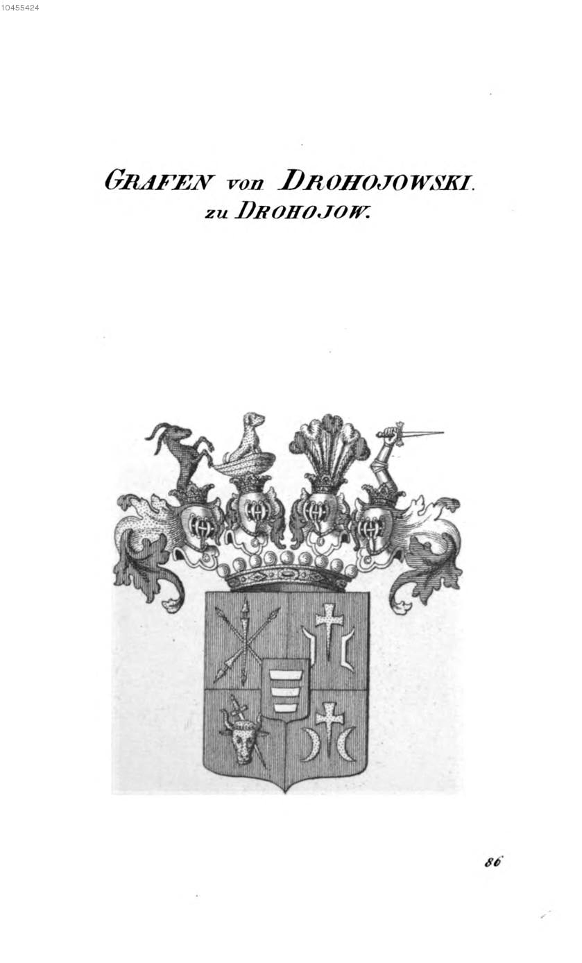 Drohojowski zu Drohojow — Tyroff オーストリア君主国紋章集の原図
