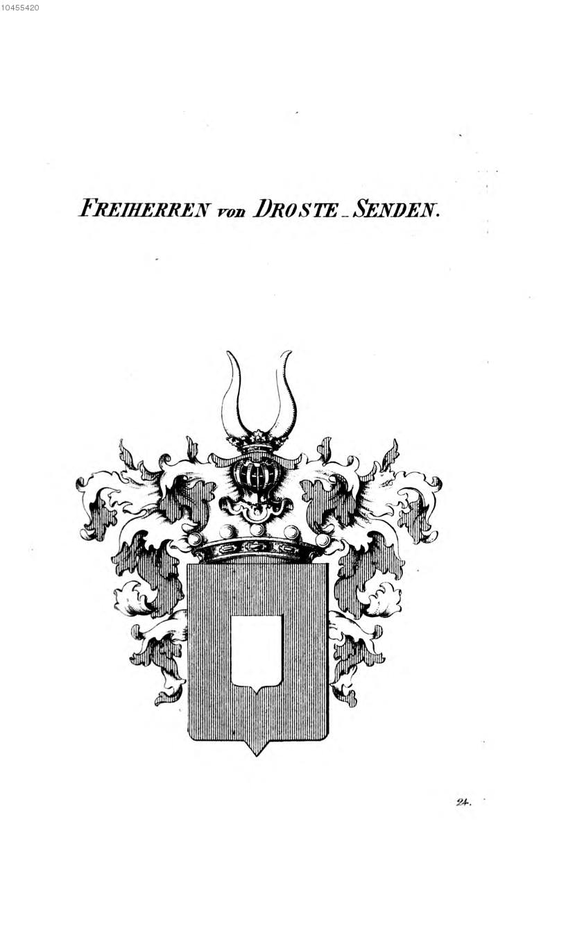 Droste Senden — Tyroff オーストリア君主国紋章集の原図