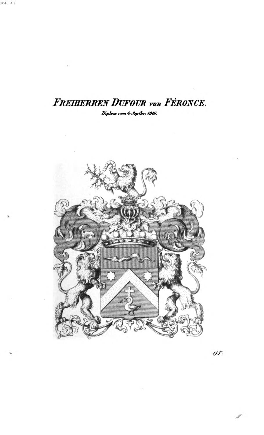 Dufour von Feronce — Tyroff オーストリア君主国紋章集の原図