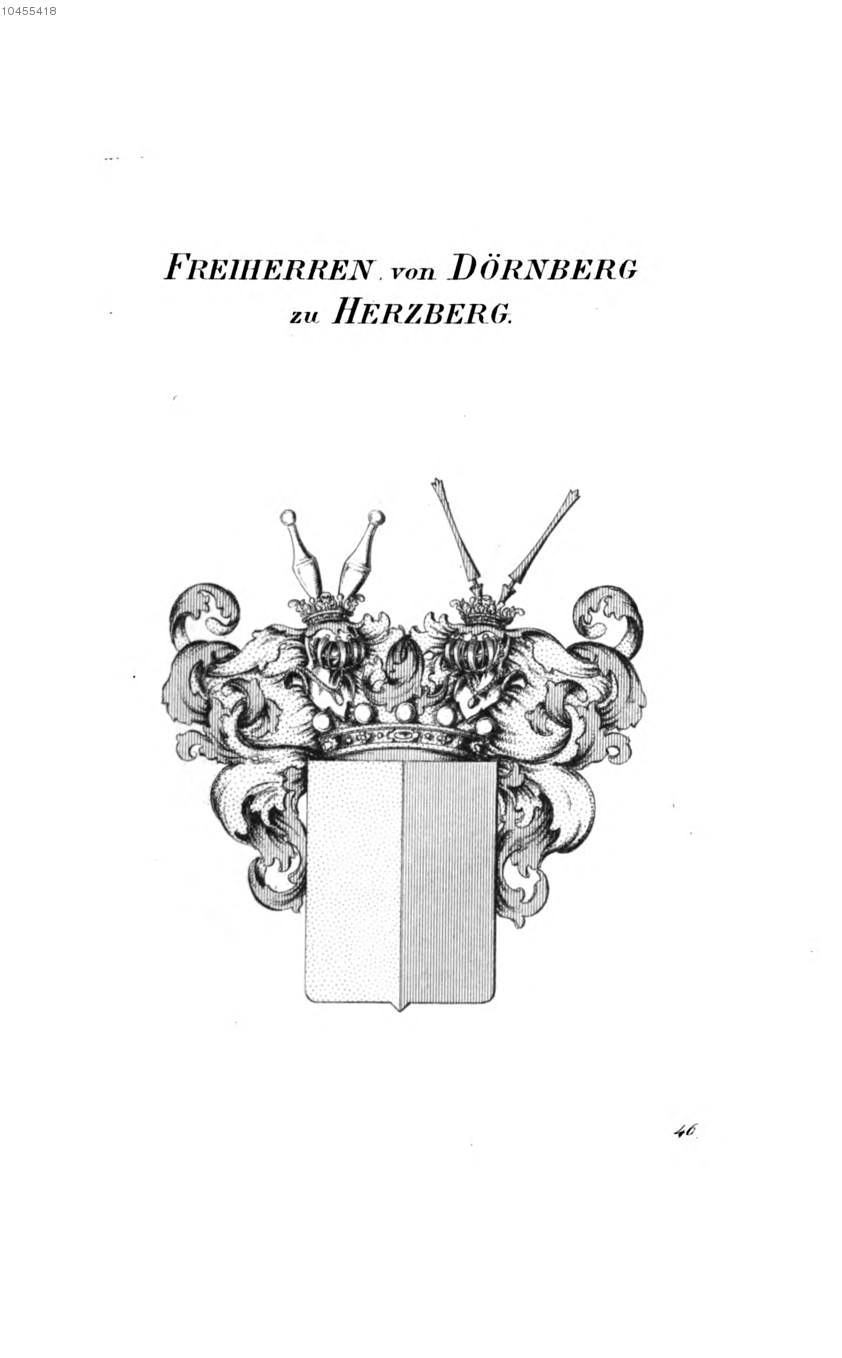 Dörnberg und Herzberg — Tyroff オーストリア君主国紋章集の原図