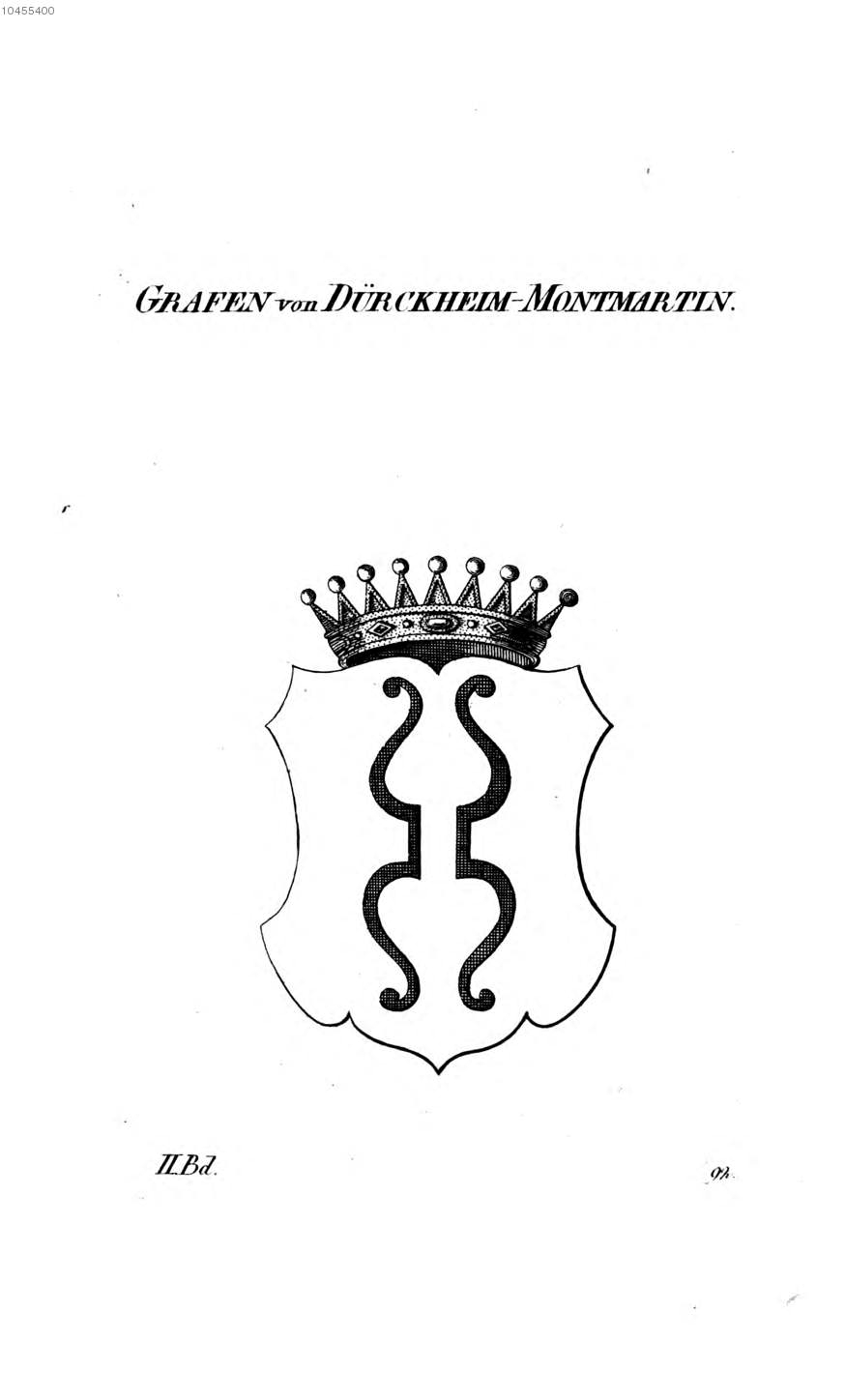 Dürckheim Montmartin — Tyroff オーストリア君主国紋章集の原図