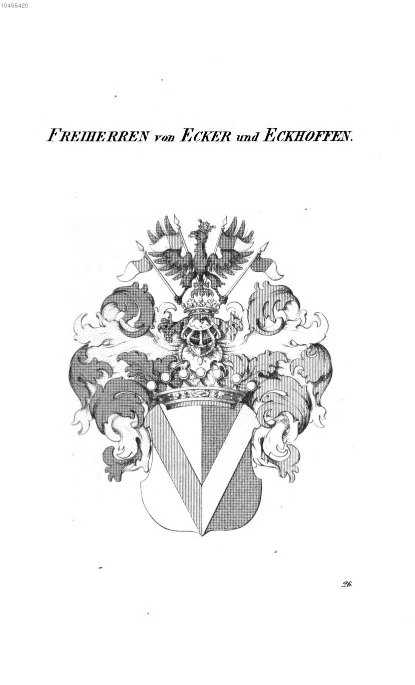 Ecker und Eckhoffen — Tyroff オーストリア君主国紋章集の原図