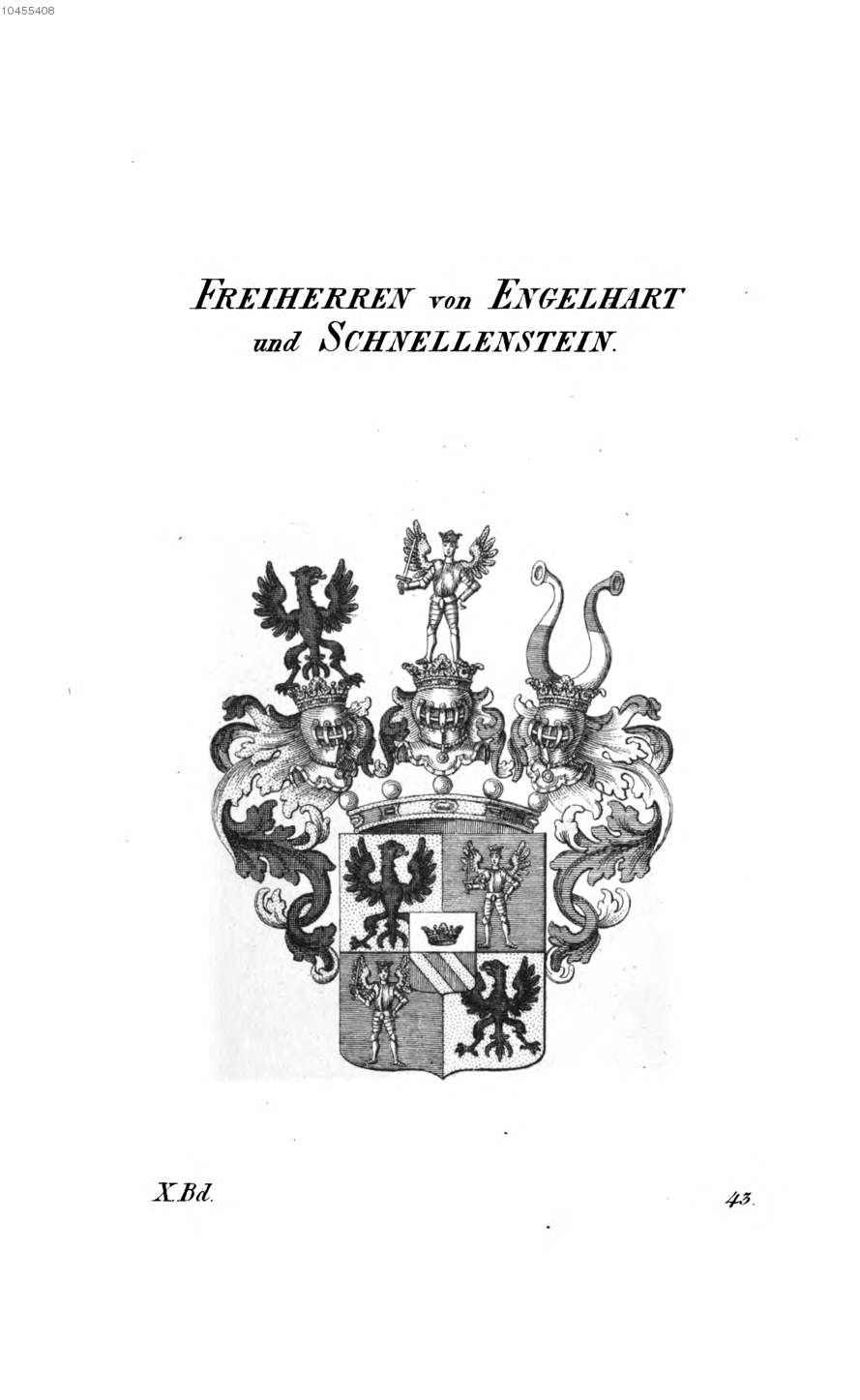 Engelhart und Schnellenstein — Tyroff オーストリア君主国紋章集の原図