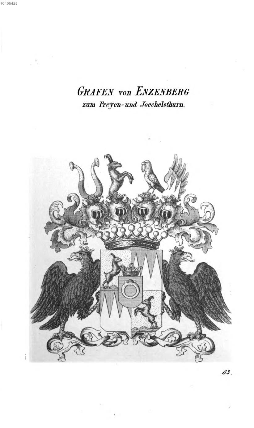 Enzenberg Zum Freyen und Joechelsthurn — Tyroff オーストリア君主国紋章集の原図