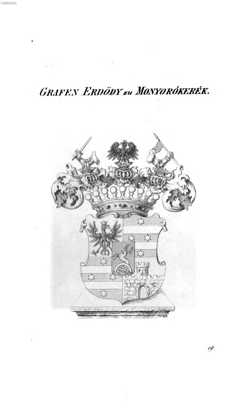 Erdödy zu Monyorokerek 2 — Tyroff オーストリア君主国紋章集の原図