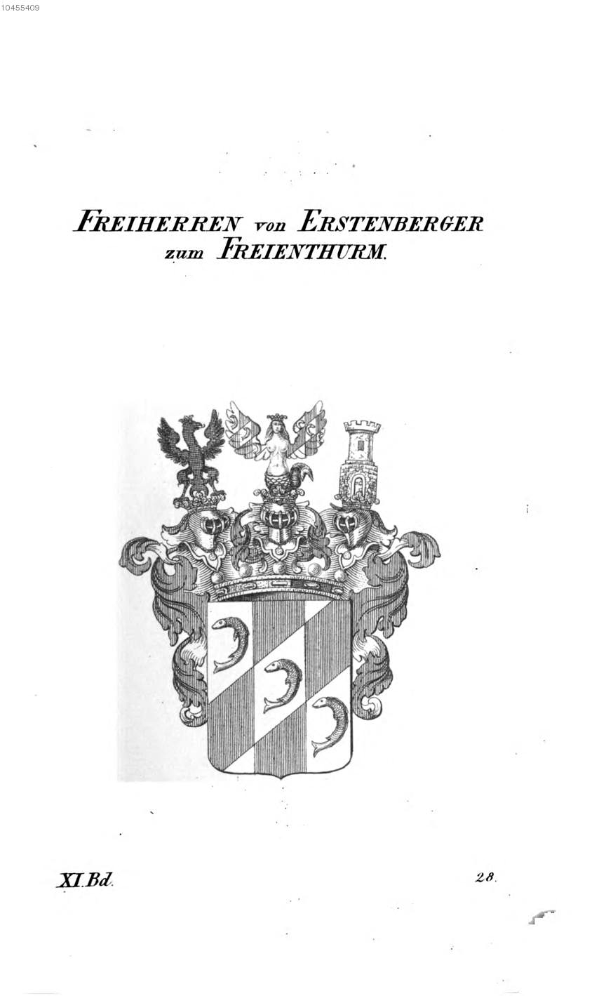 Erstenberger Zum Freienthurm — Tyroff オーストリア君主国紋章集の原図