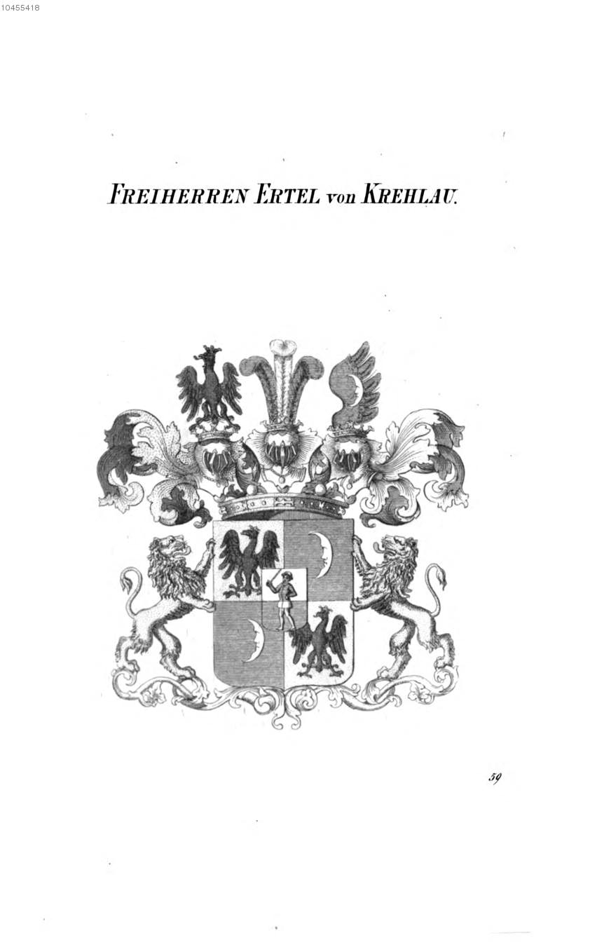 Ertel von Krehlau 2 — Tyroff オーストリア君主国紋章集の原図
