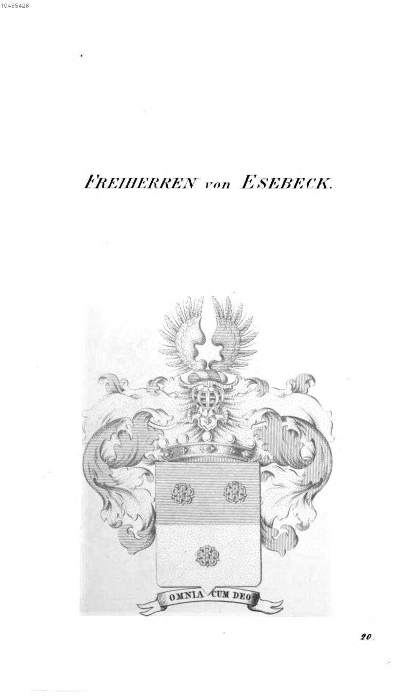 Esebeck — Tyroff オーストリア君主国紋章集の原図