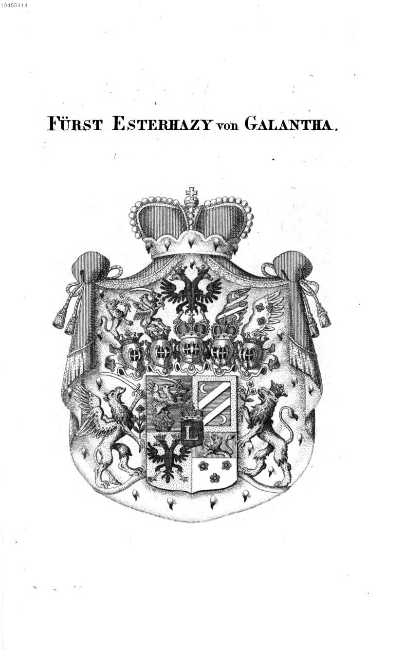 Esterhazy Galantha 2 — Tyroff オーストリア君主国紋章集の原図