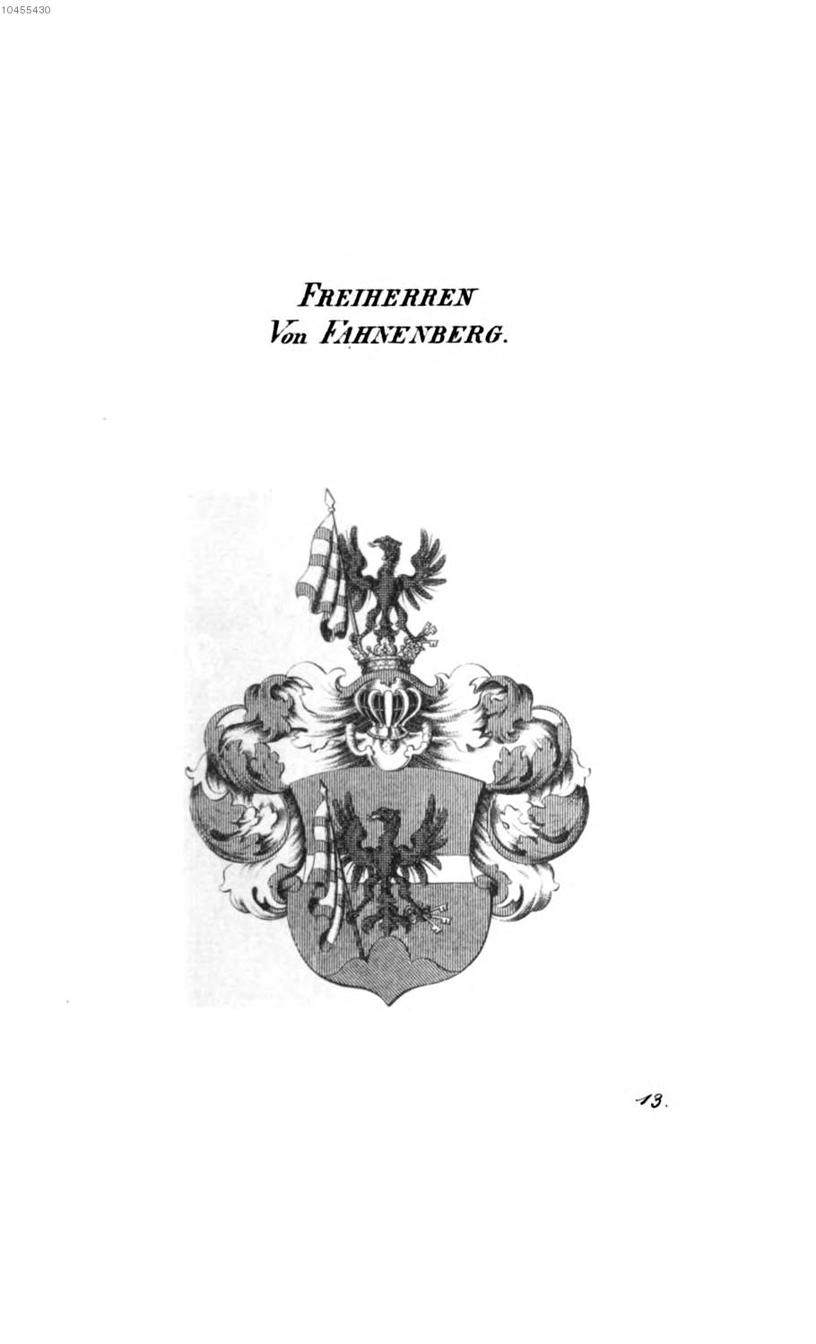 Fahnenberg — Tyroff オーストリア君主国紋章集の原図