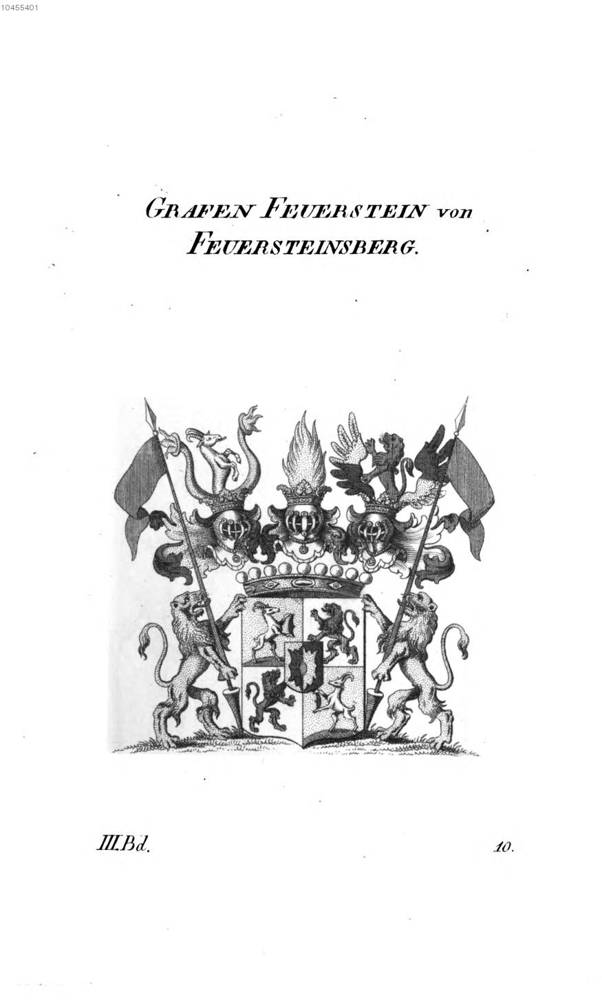 Feuerstein von Feuersteinsberg 2 — Tyroff オーストリア君主国紋章集の原図